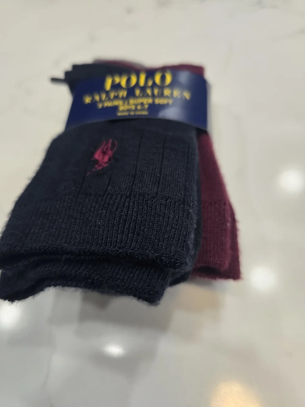 Polo by Ralph Lauren Boys' 3-Pack Crew Socks
